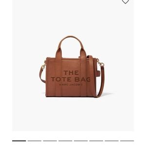 Marc Jacobs Small Leather Tote Bag (Argon Oil)